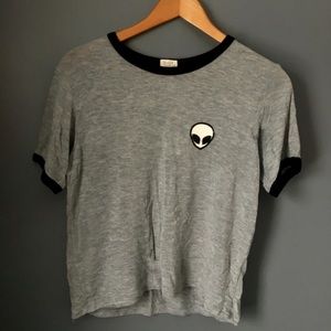 Embroidered Alien T-Shirt